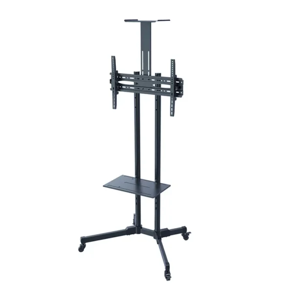 Suporte de chão c/ rodas para TV de 37'' a 70'' (94 a 178cm) + suporte câmera (p/ conferências)